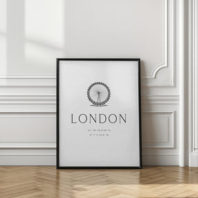 London city coordinates Poster