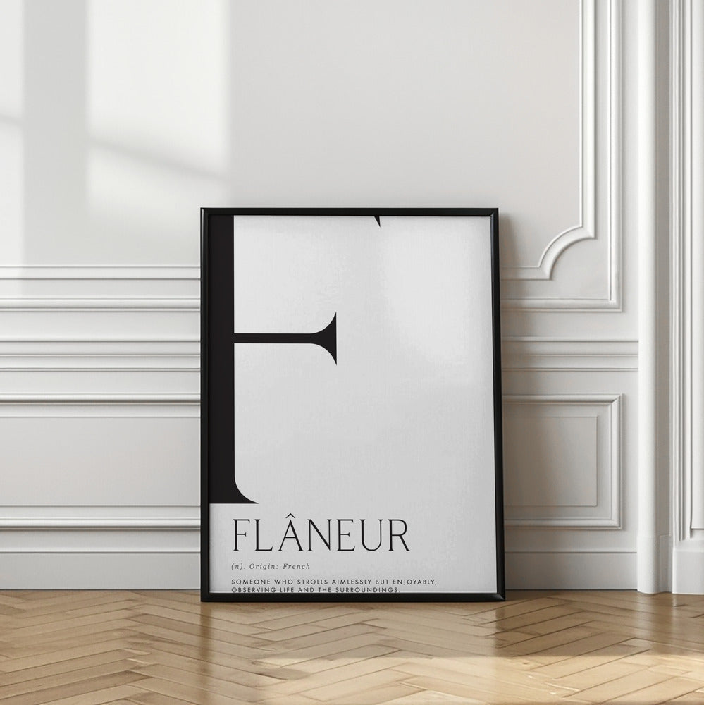 Flâneur definition Poster