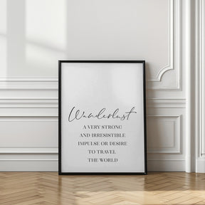 Wanderlust quote Poster