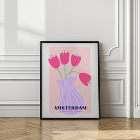 Amsterdam Tulips Poster