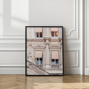 Striped Paris Awning Poster