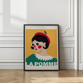 La Pomme French Fashion Portrait Poster