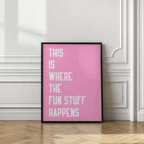 Where the fun stuff happen Poster