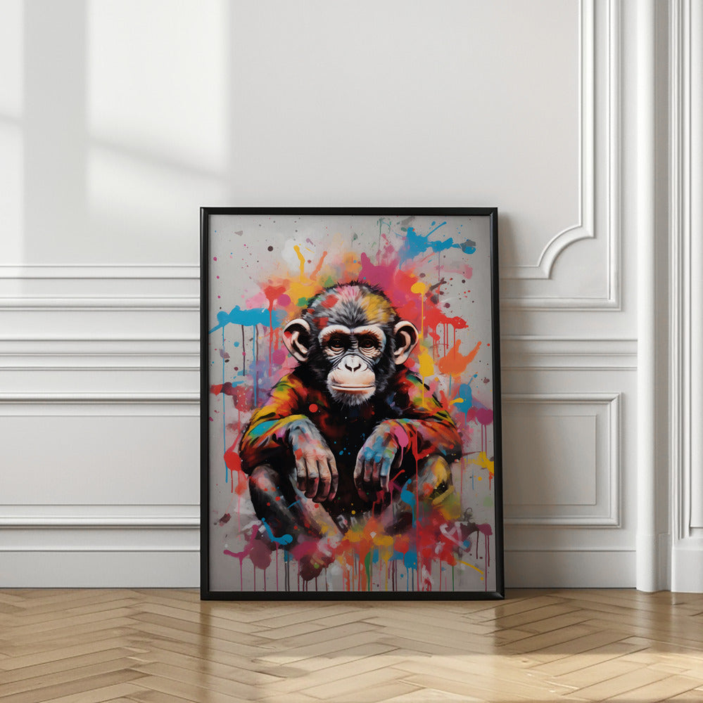 Monkey Pop Art Poster