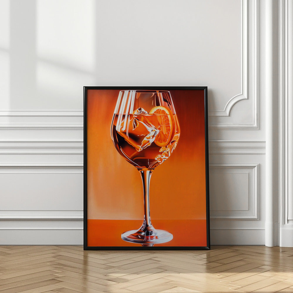 Aperol Spritz Orange Poster