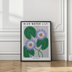 Blue Water Lily - National flower of Sri Lanka Poster