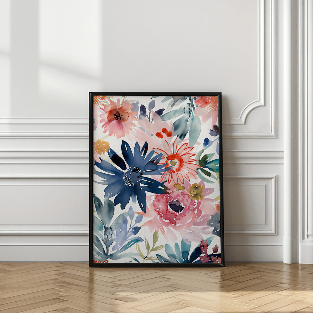 Watercolor Floral No. 1 Poster