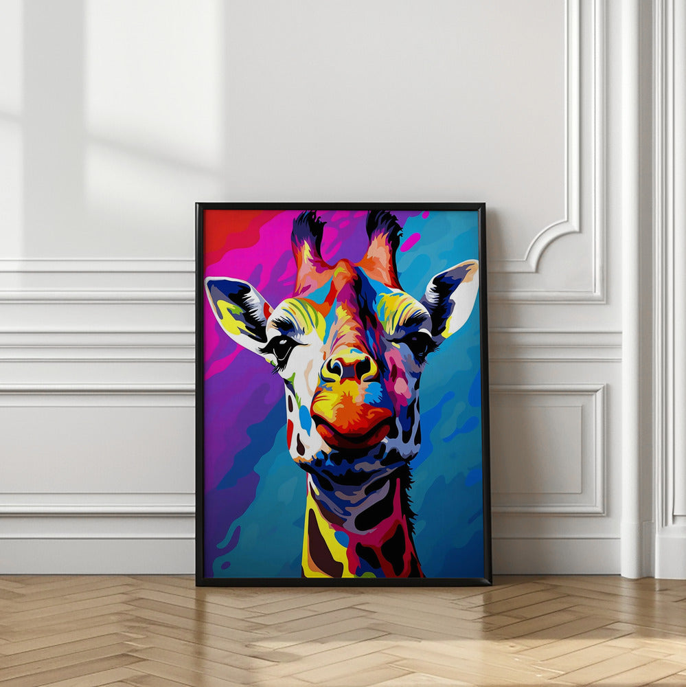 Giraffe Pop Art Poster