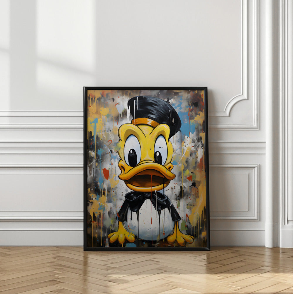 Street Art Duck Poster