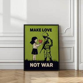 Make Love   Not War Poster