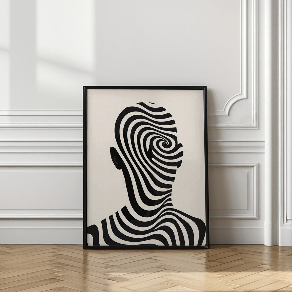 Striped Man Poster