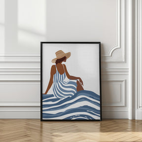 The Girl In the Striped Dress Poster