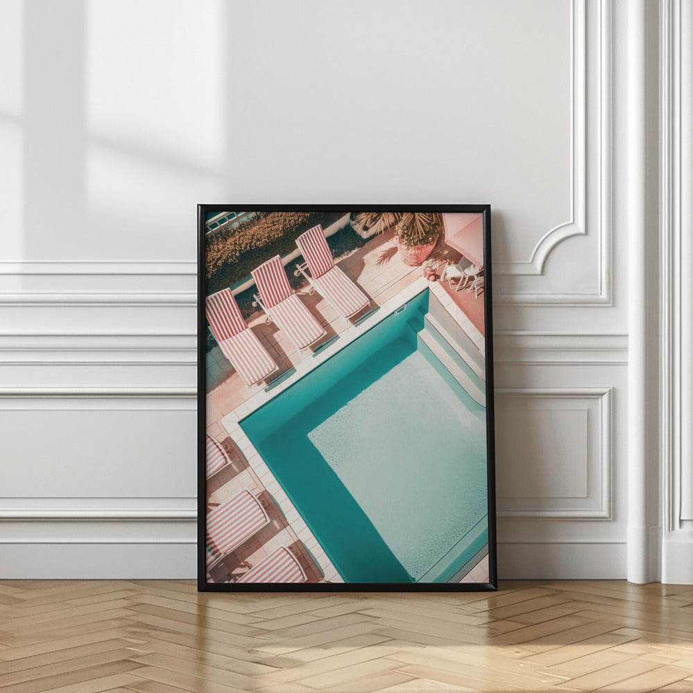 Redwhitestripedpool Ratio2x3 Poster