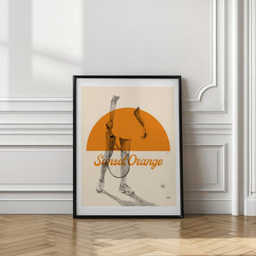 Sunset Orange Poster