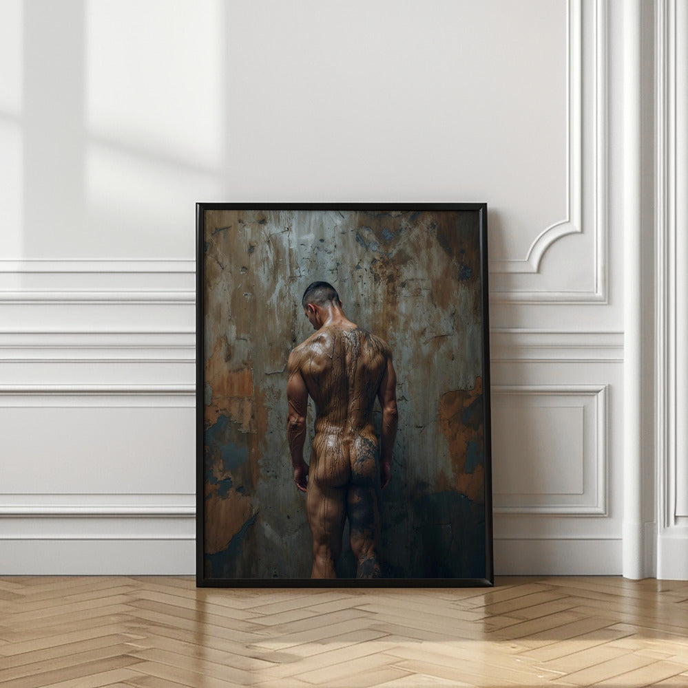 The naked painter Poster