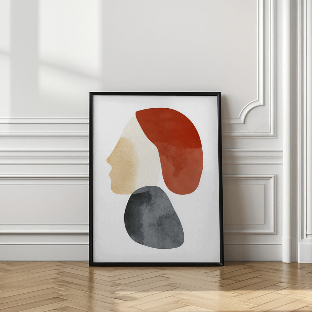 Abstract Minimalist Shapes No 1 Poster