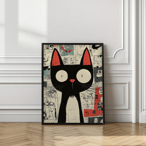 Surprised Cat Poster