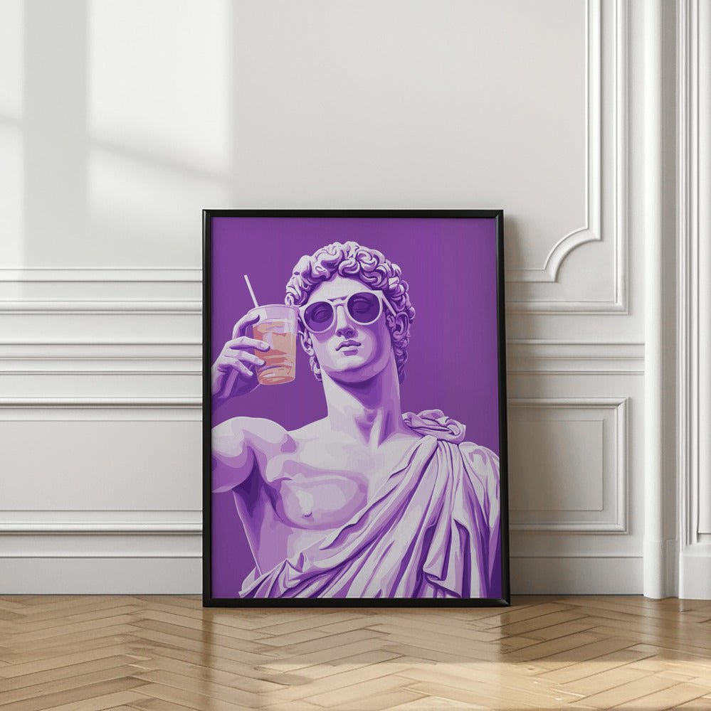 Greek Statue Cheers Poster