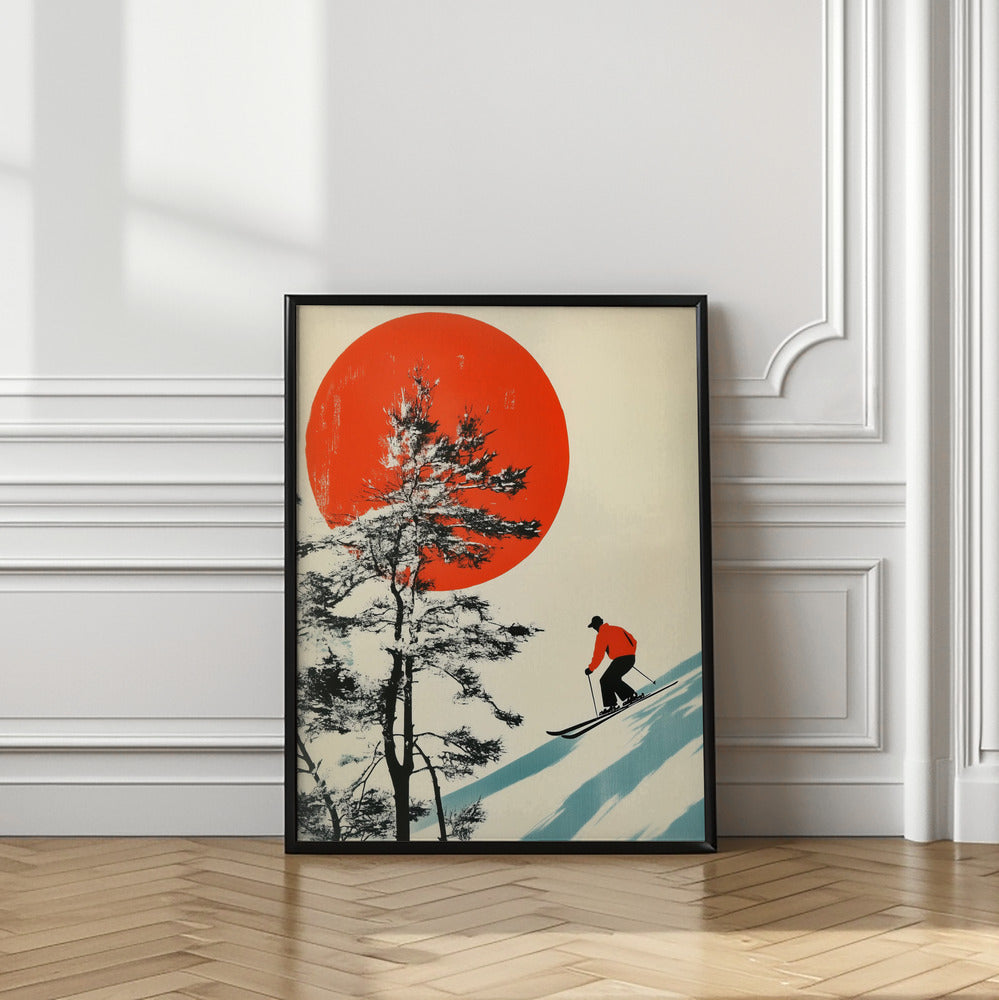 Skiing In Japan Poster