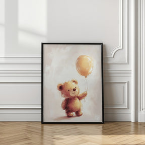 Teddy Bear and Balloon Poster