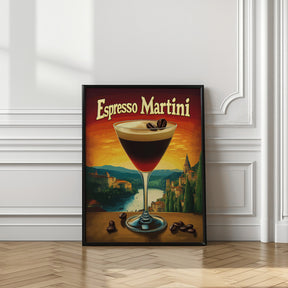 Espresso Martini Vintage Poster