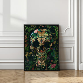 Papillon Skull Poster