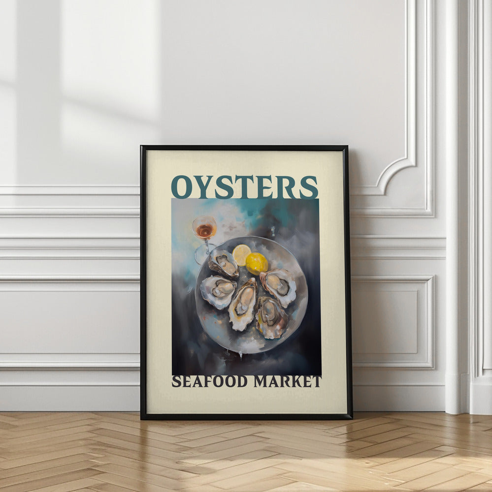 Oysters Seafood Market Poster