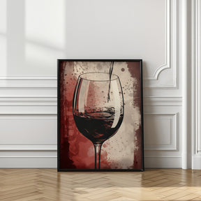 Red Red Wine No 5 Poster