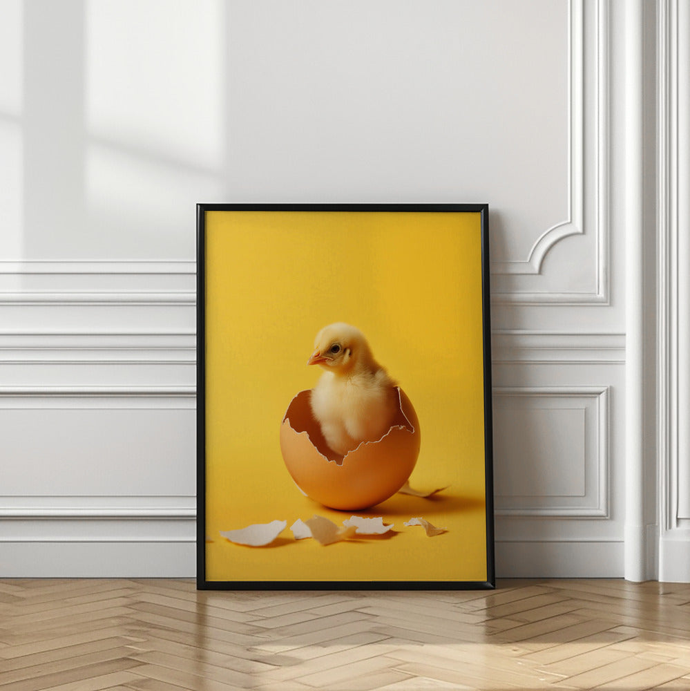 Hatched chicken Poster