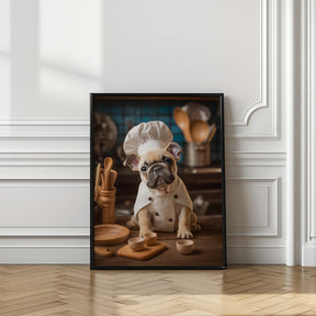 French Bulldog Puppy Chef Poster