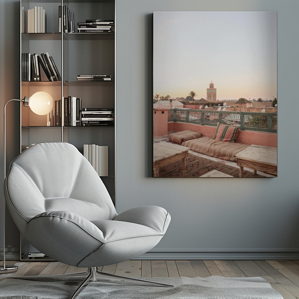 Sunset in Marrakech Poster