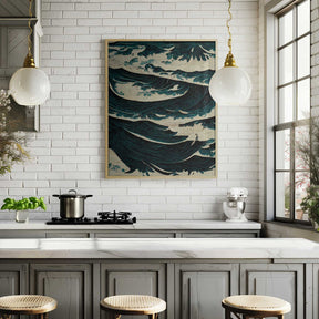 Turbulent Waves Poster