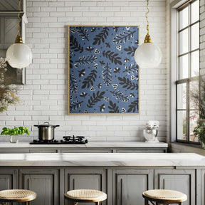 Leafy Nightscape Poster
