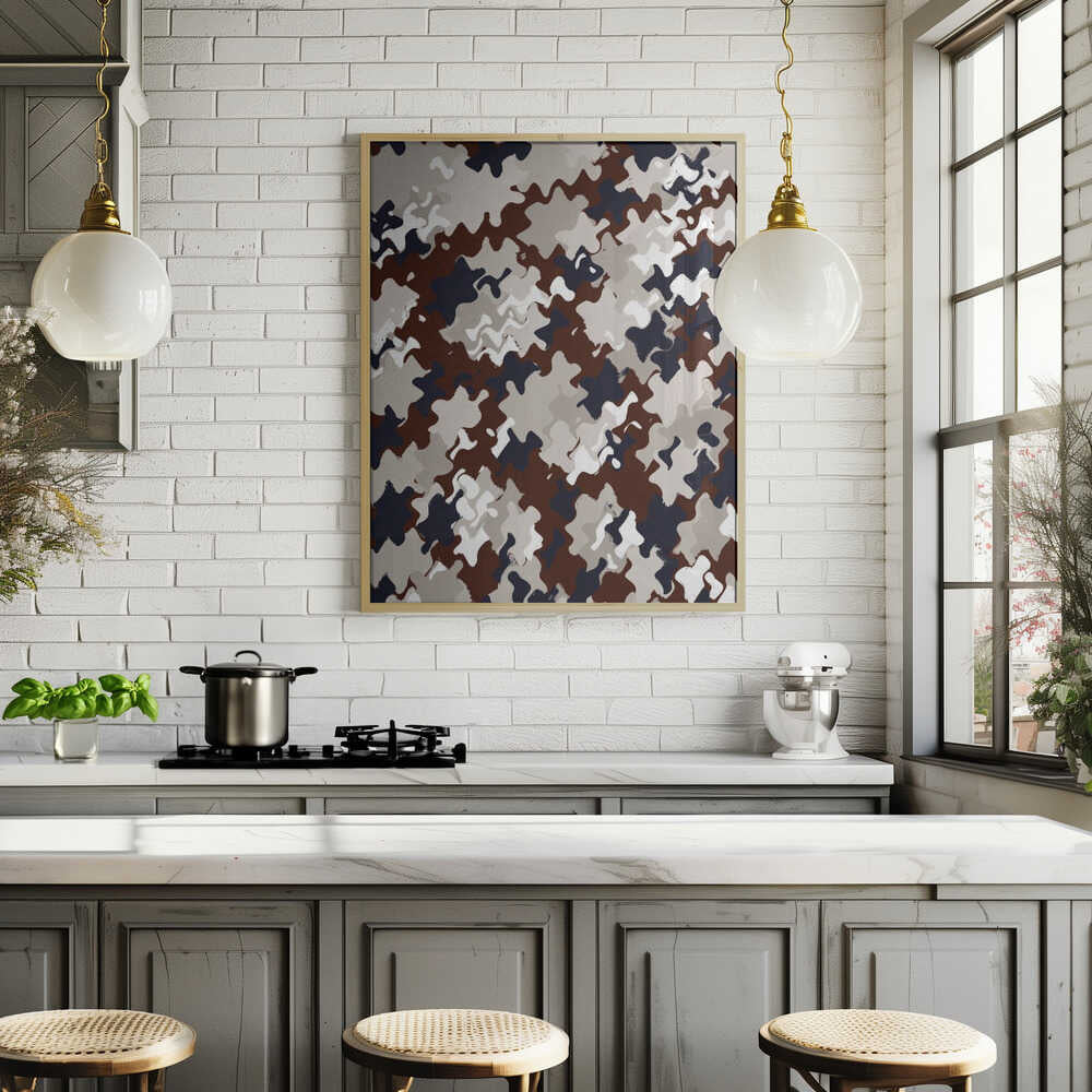 Abstract Wavescape Poster