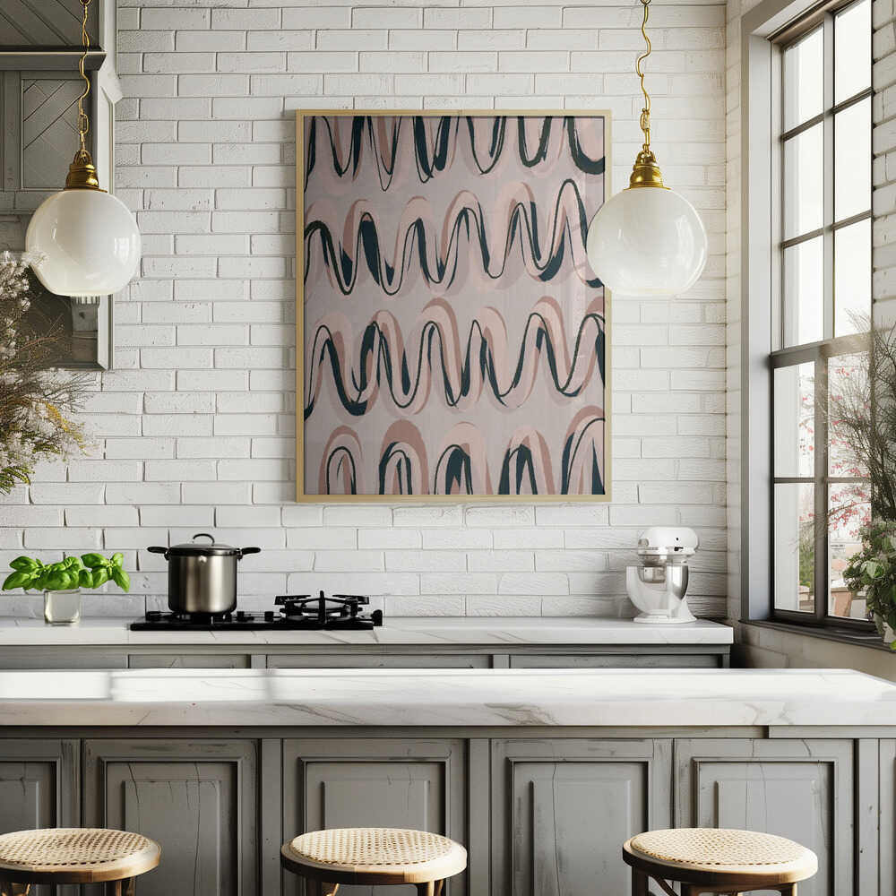 Rhythmic Waves Poster