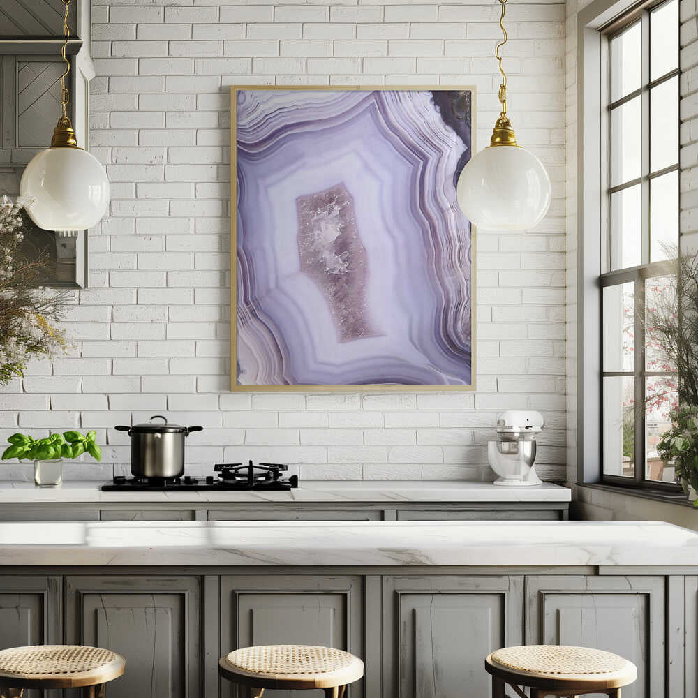 Purple Agate Poster