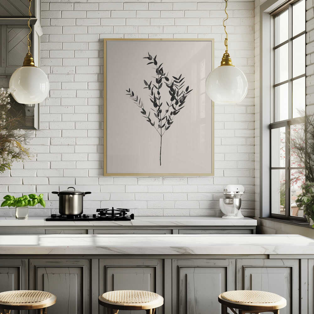 Inky Botanical Poster