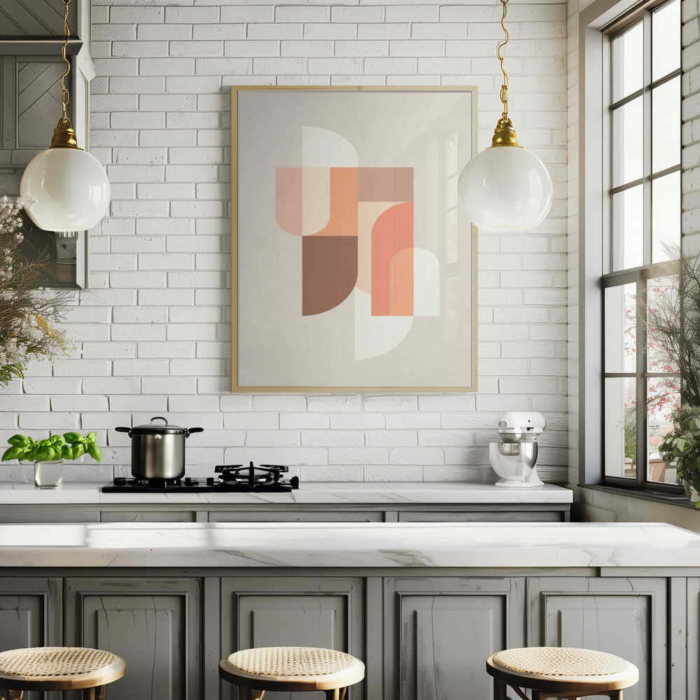 Retro Geometric III Poster