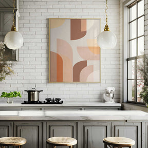 Retro Geometric Poster