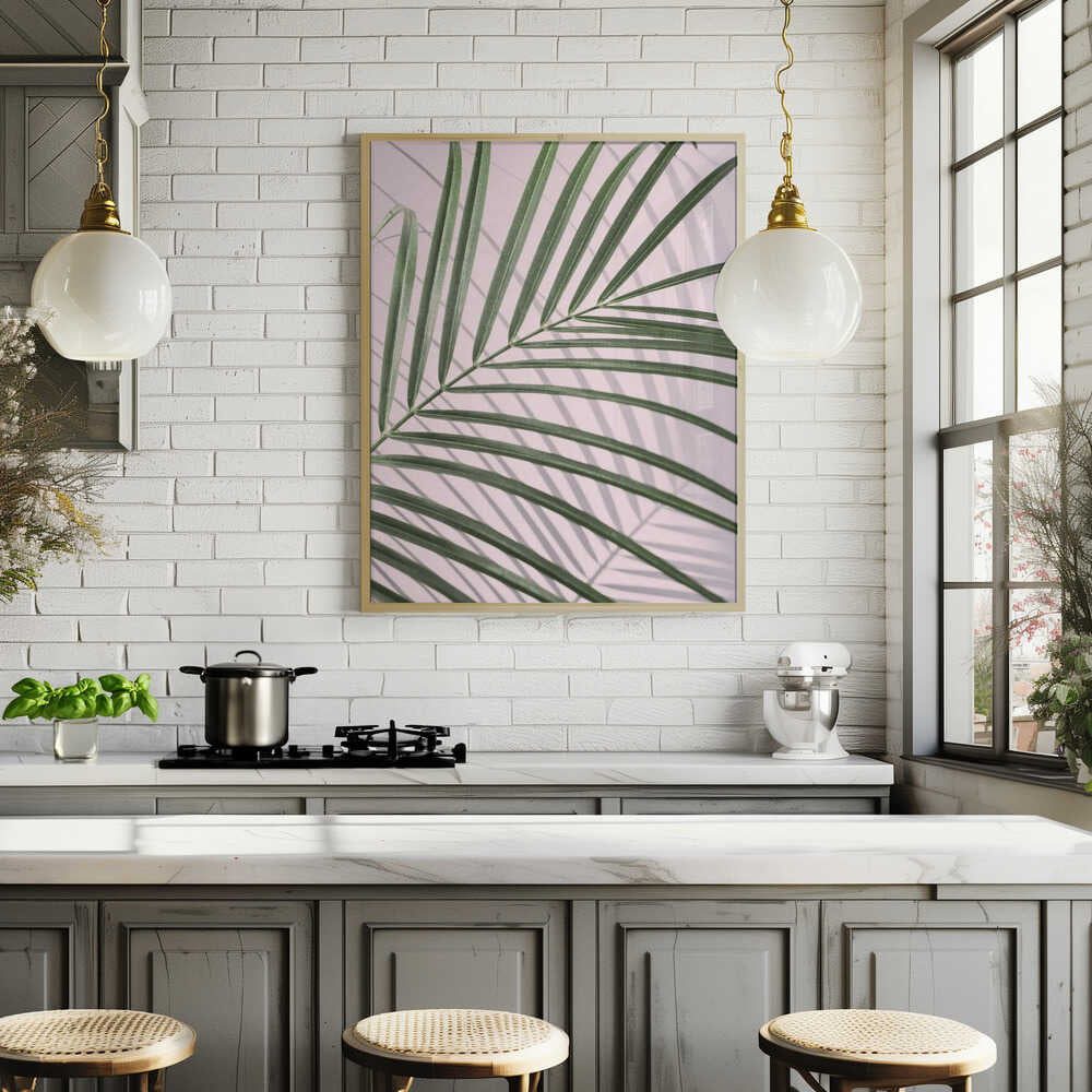 Palm Leaf Shadow Poster