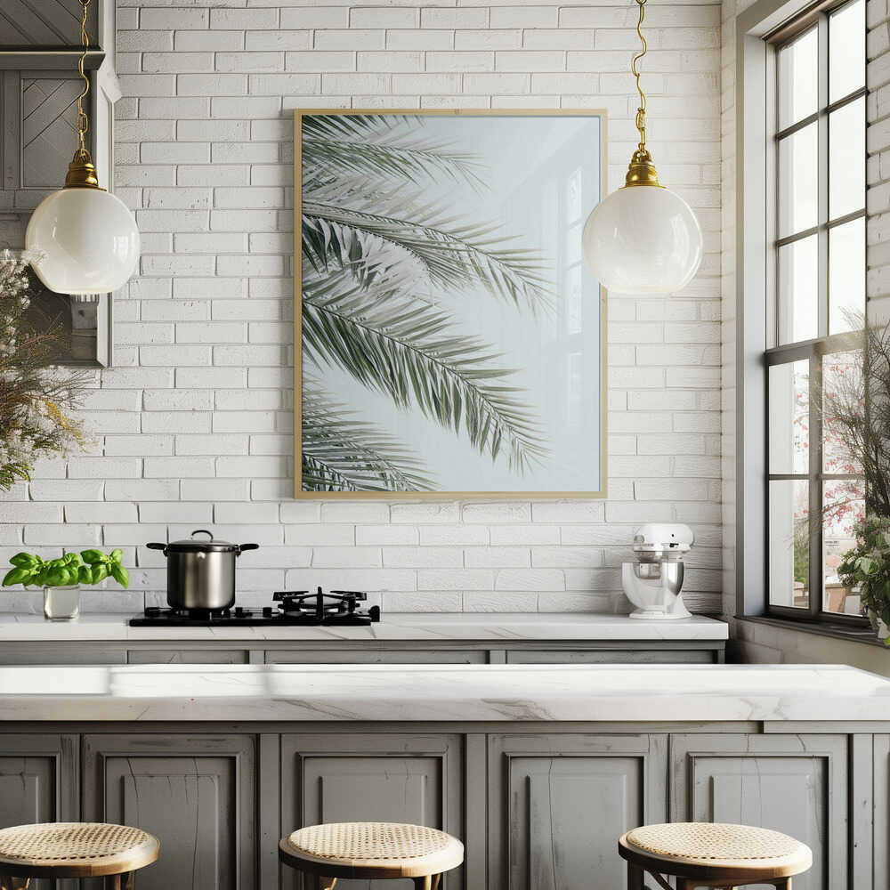 Blue Palms Poster