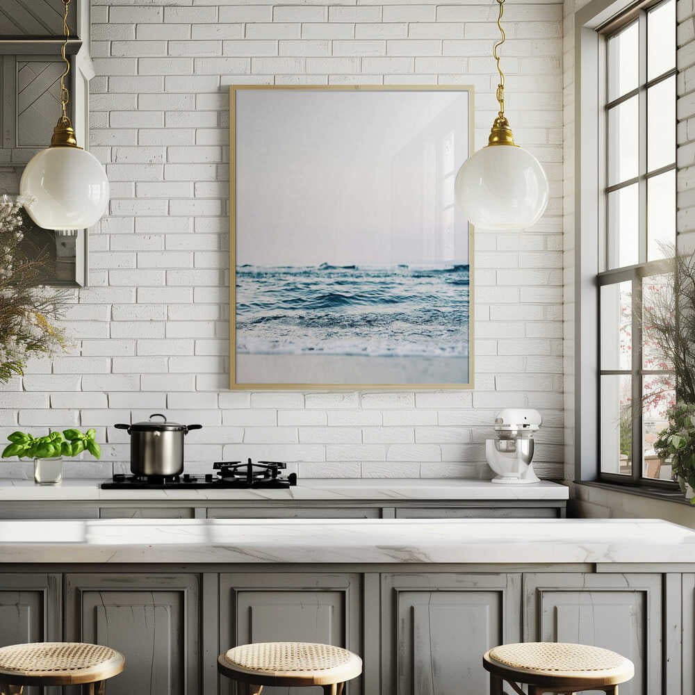 Abstract Waves Poster