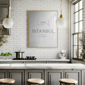 Istanbul coordinates Poster