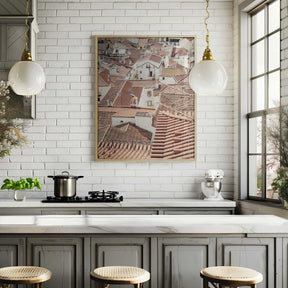 Red Tiled Rooftops Poster