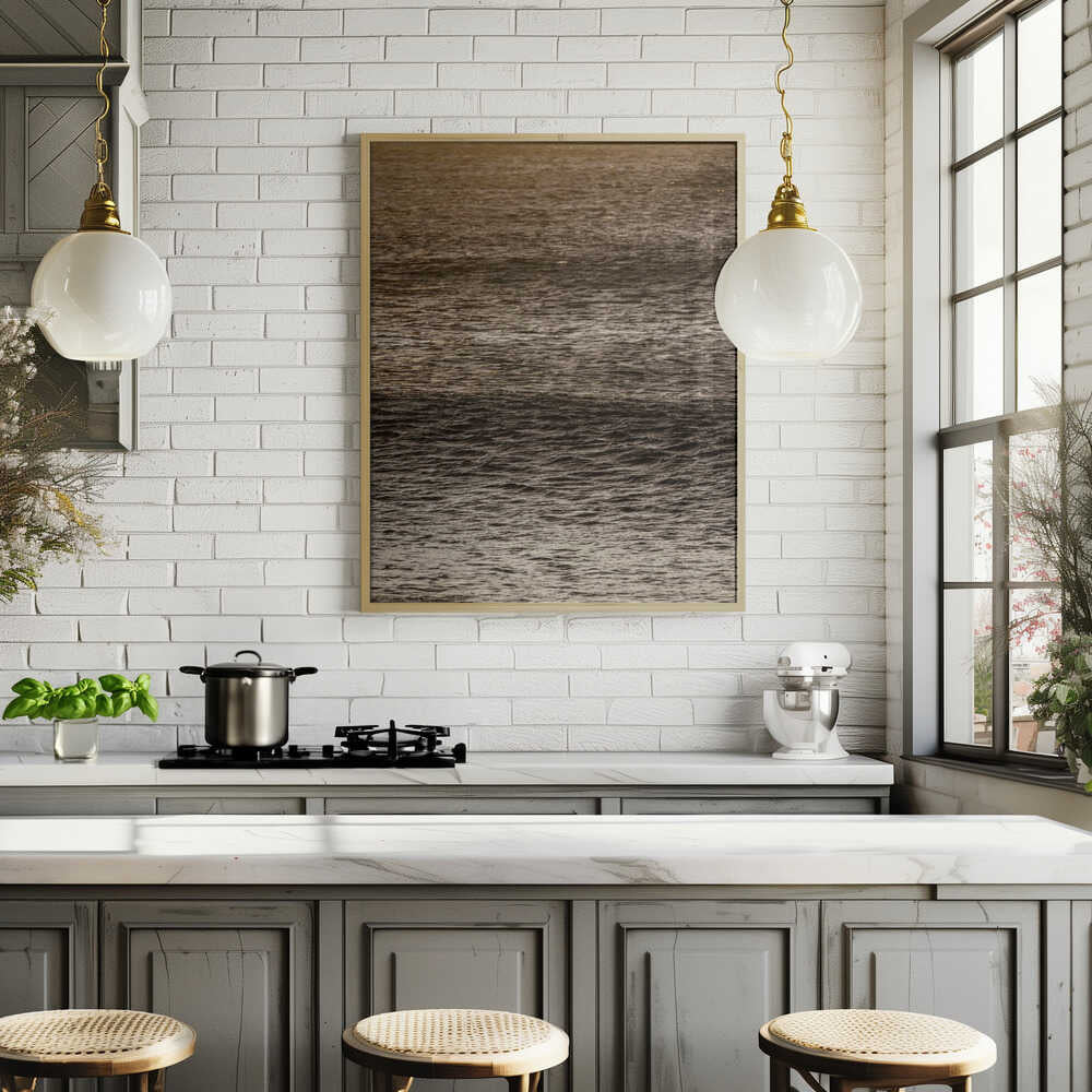 Golden Tide Ripples Poster