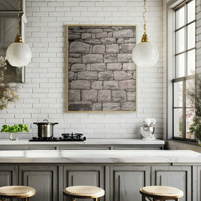 Serene Stonework Poster