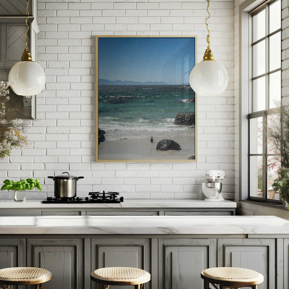 Penguin's Beach Walk Poster