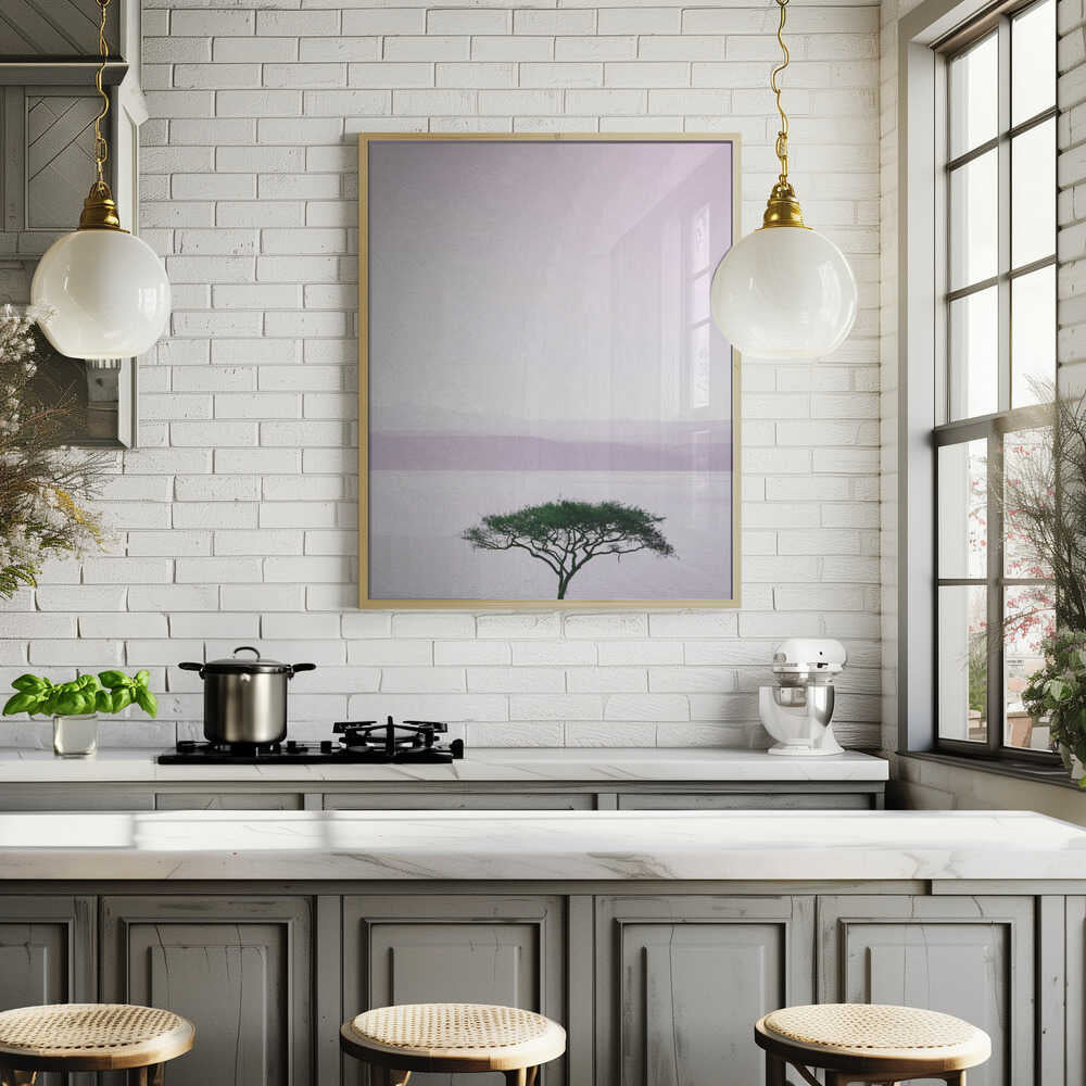 Tree By A Tranquil Lake Poster