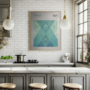 Geometric Peaks Poster
