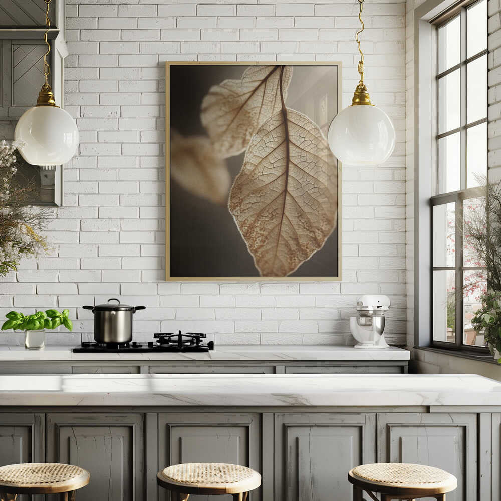 Ethereal Leaves Poster